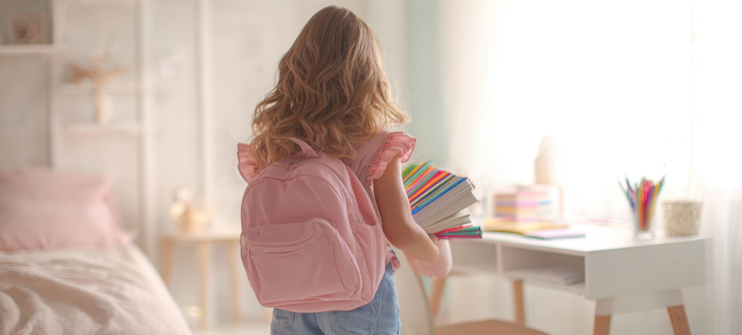 Sypialnia z miejscem do nauki dla dziecka – Mollyflex